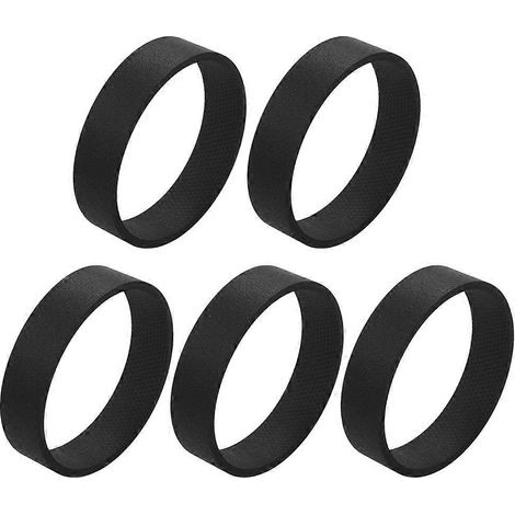 Lot de 5 courroies moletées pour aspirateur Kirby (toutes générations G3, G4, G5 et G6), noires (1/5)