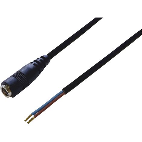 BKL Electronic 075912-750 DC-Steckverbinder DC-Kupplung - Aderendhülsen 2.1 mm 0.75 m 1 St. Singl (1/2)