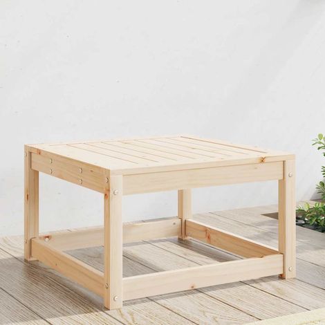 vidaXL Poggiapiedi da Giardino in Legno Massello di Pino (1/5)