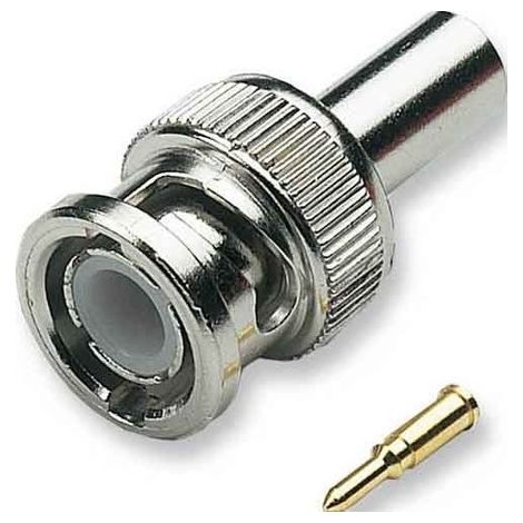 Connettore a crimpare efb 52502.1 contatti oro cavo RG59 62