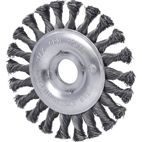 KS Tools Stahldrahtrundbürste 0,5mm, Ø 125mm (1/4)