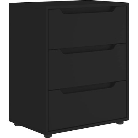 Maison Exclusive - Credenza VISNES Nera 60x40x73 cm in Legno Multistrato