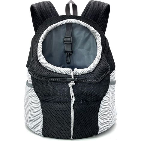 Sac à dos de transport pour chien, sac à dos confortable pour chien avec tête respirante et épaule rembourrée pour la marche, le vélo, la randonnée, le camping, l'extérieur (1/5)