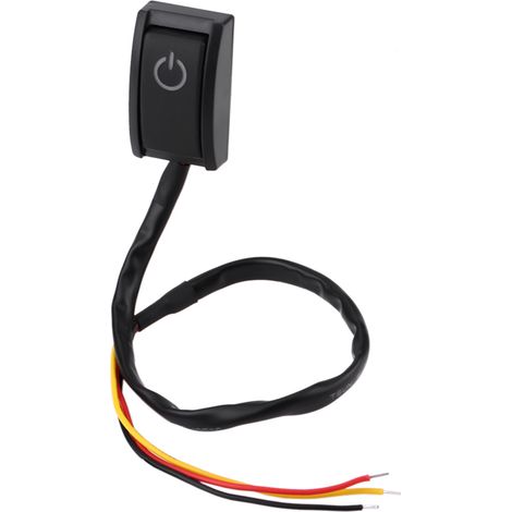 Interrupteur bouton-poussoir auto-collant 12V CC 200mA voiture bricolage type adhésif marche/arrêt (1/5)