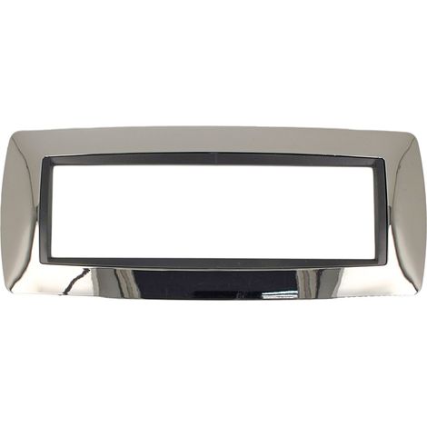 Placca Bombè Cromo Lucido  506 7M Moduli Compatibile Bticino Living International (1/3)