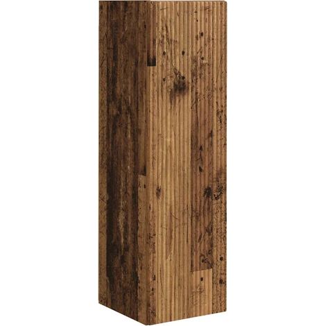 Mueble TV de pared moderno ahorra espacio 30 x 31 x 100 cm de madera contrachapada madera vieja 020054999 (1/5)