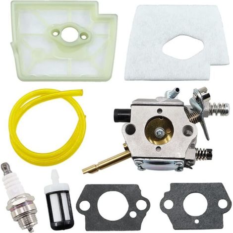 Carburateur avec filtre à air bougie d'allumage pour débroussailleuse Stihl FS160 FS180 FS220 FS280 FS290, FS 160 180 220 280 290 4119 120 0604, Zama C15-51 / C1S-S3D, Walbro WT-223 (1/4)