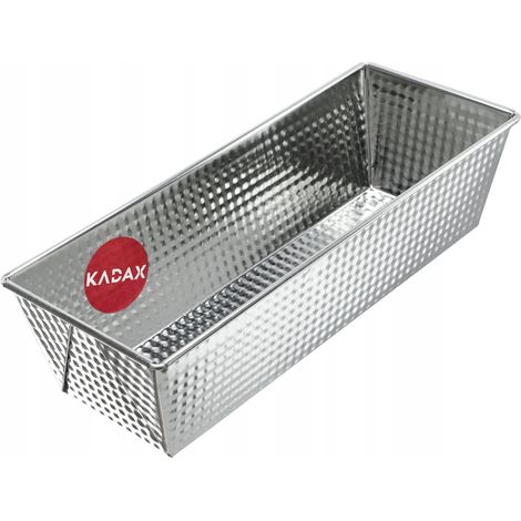 KADAX Backform, Kastenform, Kuchenform, 30,5 x 12 cm, Silber (1/5)