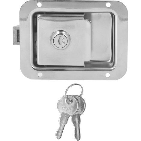 Verrouillage de voyage Boîte à remorque en acier inoxydable Flush Mount Type à outils Boîte à outils pour armoire RV Porte (1/5)