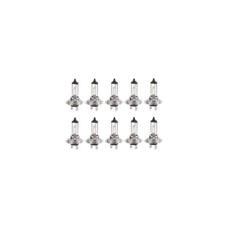 10pcs H7 12V 55W ampoules super lumineuses ampoule halogène xénon longue durée de vie pour feu de croisement feux de route -