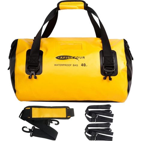 40L wasserdichte Motorrad-Gepäcktasche mit Rolltop-Verschluss und Schultergurt (1/5)