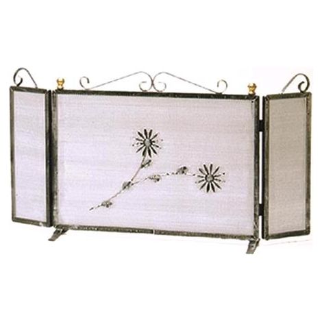 Parascintille In Ferro Battuto Con Ante Art.687/D Cm. 80X50H
