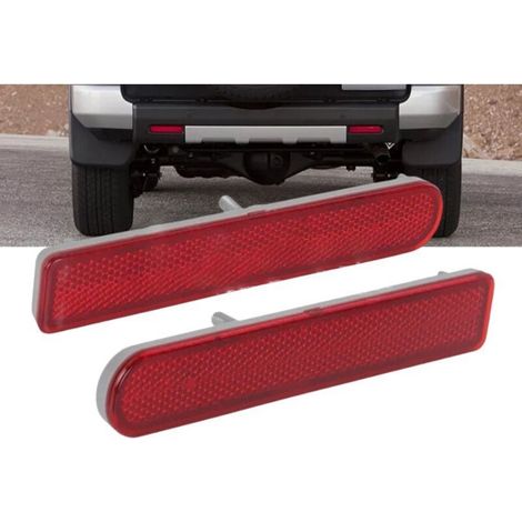 2 reflectores de parachoques trasero para Toyota FJ Cruiser, luces antiniebla traseras, luces de freno e intermitentes (2007-2014, 81910-35060) (1/4)