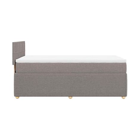 Sommier Snowco, matelas taupe, 80 × 200 cm, tissu, tissu doux et respirant, idéal chambre à coucher, style moderne, montage simple (1/5)