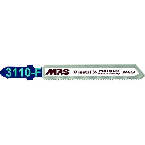 Lame de scie sauteuse bimétallique MPS 3110-F pour des coupes précises dans l'acier inoxydable, 28 TPI.
