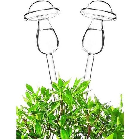 Automatische Bewässerungsbirne in Pilzform – 2er-Pack Bewässerungsbirnen für Zimmer- und Gartenpflanzen (1/5)