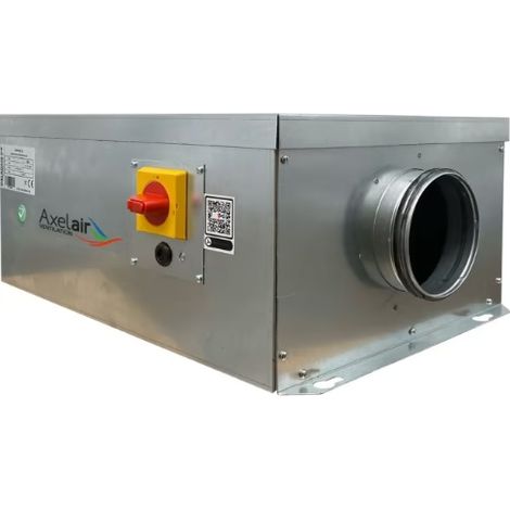 Caisson VMC d'extraction ou d'insufflation ventilation tertiaire D 355 mm / laine de verre 25 mm MINIMAX - CALADAIR - CMISO355