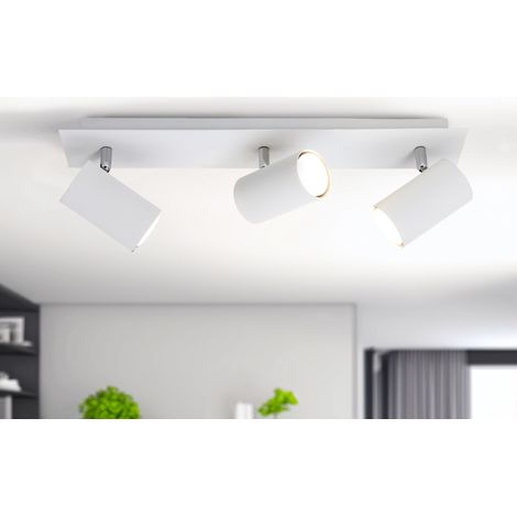 LED Deckenstrahler Weiß 3-flammig, Breite 48cm (1/5)