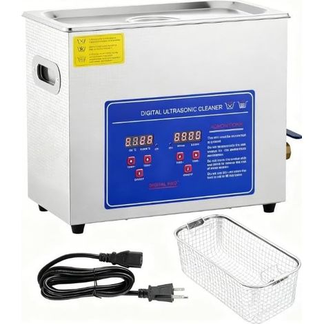 Nettoyeur à ultrasons 30 L inox 304 avec chauffage et minuterie (1/5)
