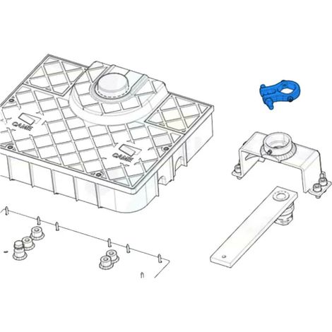 came pièce détachée du bras conduit frog-jc 119ria060 (1/3)