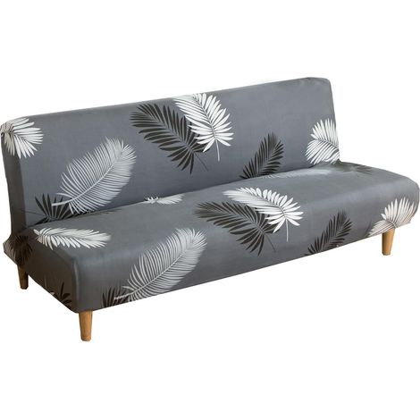 1 Housse De Canapé Clic Clac Extensible 3 Places Sans Accoudoirs 180-210cm Polyester Pour Salon (1/5)
