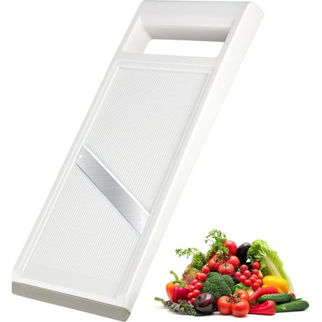 Mandoline Cuisine Robuste avec Lames en Acier Inoxydable blanc