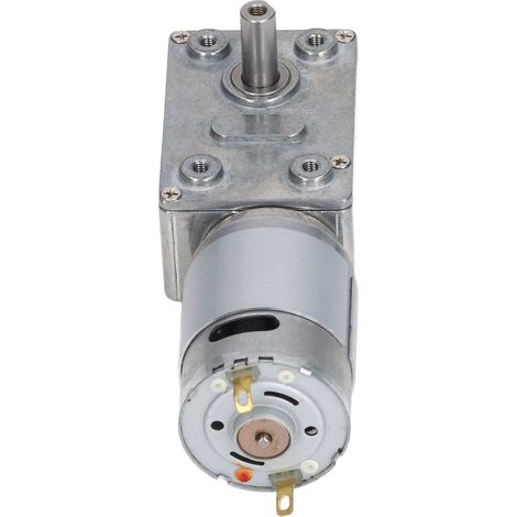 Moteur à engrenages auto-bloquant, turbine sans fin 12V CC, sens horaire/antihoraire, 100 tr/min, pour portail, fenêtre, treuil, motoréducteur robuste. (1/5)