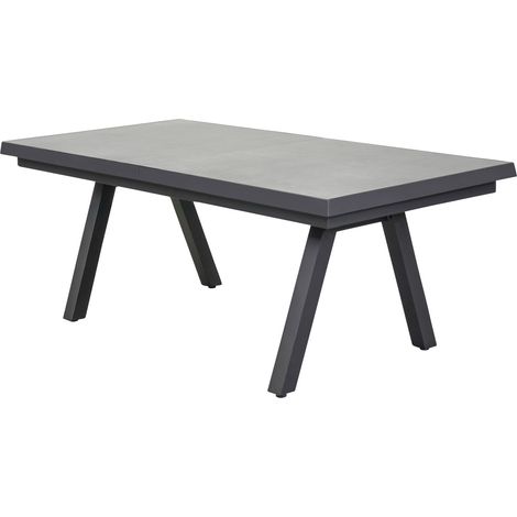 Gartentisch Aluminium Vivera II 200/260 x 100 cm ausziehbar anthrazit (1/2)