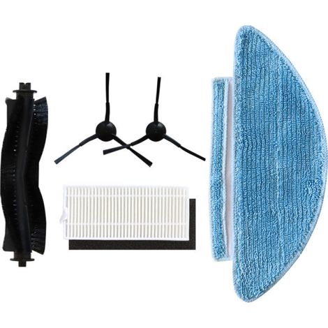 Accessoires pour aspirateurs robots Tikom L9000/Lubluelu SL60D/Laresar L6 : filtre, serpillière, brosse rotative (1/4)