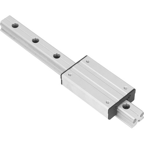 Glissière linéaire LGD8 300mm avec chariot coulissant à double axe externe, rail de guidage précis pour usage industriel (1/5)