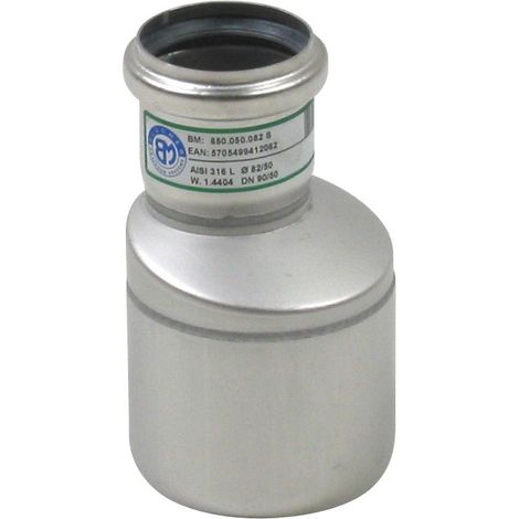BLÜCHER EuroPipe Übergangsstk. exz. 1.4404, 050 x 082 mm