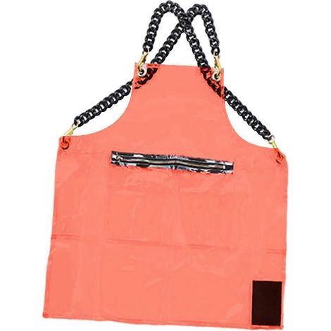 Tablier en TPU imperméable à l'huile, tablier de coiffeur, tablier de chef, tablier de peintre, accessoires pour école d'art, restaurant, maison, ferme-Red