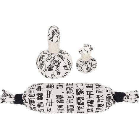 Boule de massage ventre aux herbes d'absinthe, rouleau de compression chaude pour spa, ensemble sac thermique abdominal, hommes et femmes, sain et relaxant. (1/5)