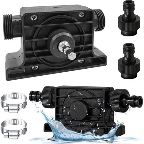 1 Pompe de perceuse, Mini pompe débit élevé, Plastique résistant, Transfert huile eau, Jardin maison (1/5)