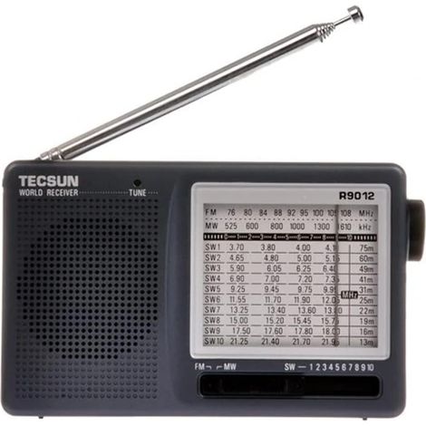 Radio digital portátil de onda corta R-9012 AM/FM/SW (1-10) Receptor de 12 bandas (-9012) (1/5)