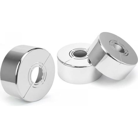 3-teilige Armaturenrosette, Duscharmaturrosette, 3 Größen in 1, Heizkörperrohrabdeckung passend für Durchmesser von 20 mm / 25 mm / 33 mm, zur Armaturendekoration