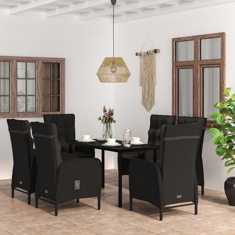 VidaXL - Ensemble à manger jardin - Bois d'acacia massif - 140x80x74 cm - Extérieur (1/5)