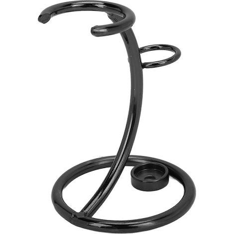 Moderner, schnelltrocknender, hygienischer und rostfreier Rasiererhalter aus Edelstahl für Herren, Schwarz (YMMR) (1/5)