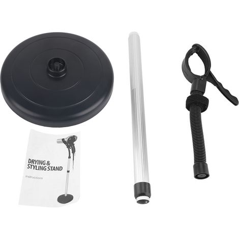 Eosnow Support pour sèche-cheveux, support pour cheveux paresseux, hauteur maximale de 93,5 cm, avec base stable, pour la maison, le salon, les animaux et les femmes (1/5)