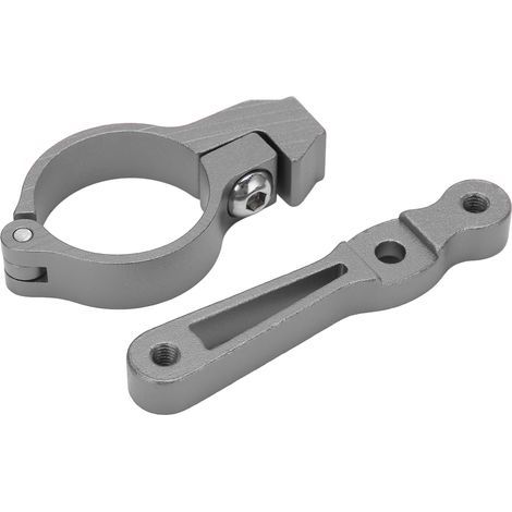 Fahrradflaschenhalteradapter, aus Aluminiumlegierung, Sattelstützenbefestigung, silberfarben. (1/5)