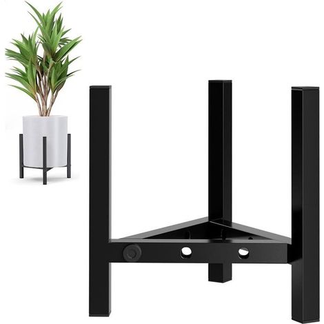 Support Plantes Interieur Métal,Noir Porte Plante Supports De Pots De Fleurs Petit,Ajustable Etagere Plantes Tabouret Plante[CA251] (1/5)