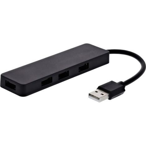 FIRST - USB 2.0 hub 4 portsIntegrated USB cable -