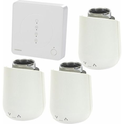 Pack Connected Home : Hub + 3 têtes thermostatiques - SIEMENS : PACK5