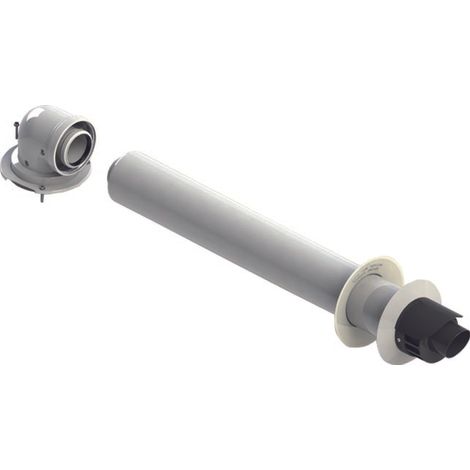 Kit coassiale - pps / metallo verniciato con ispezione kit coassiale condensazione 60/100 con ispezione junkers bosch