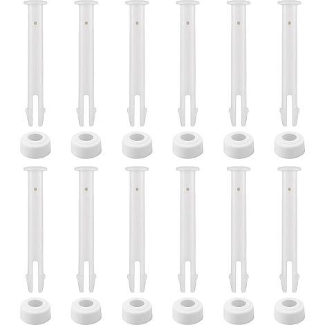 12 Pcs Goupilles De Piscine,Goupilles de Joint de Piscine en Plastique et Joints en Caoutchouc,Convient aux Pièces de Rechange d'accessoires de Piscine à Cadre(7 cm) (1/5)
