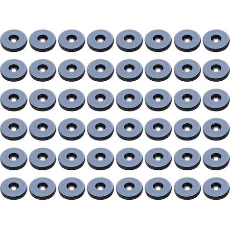 Patins Meubles,Lot de 48 patins de meubles ronds en téflon,Anti-vibration Patins Glisseurs pour Meubles,(Ronde) 19 mm (1/5)