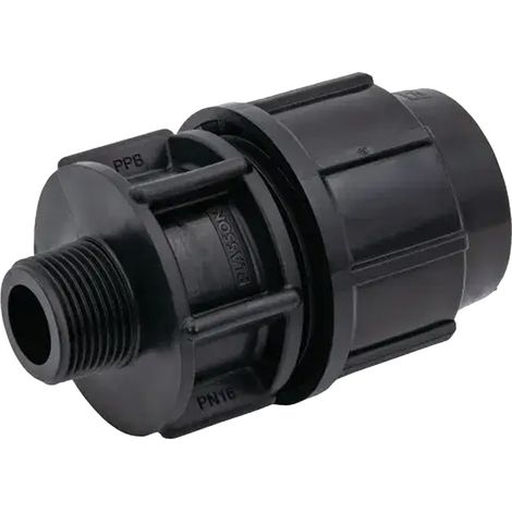 Raccord Droit Série 7 PE Ø16 Mâle 1/2" - Plasson (1/2)
