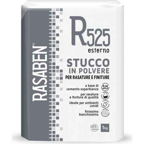 Rasaben STUCCO IN POLVERE PER ESTERNI R525 kg. 1 24 PZ