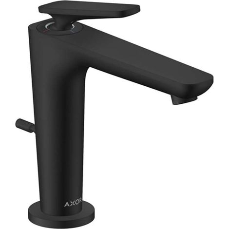 Axor Citterio C - Miscelatore per lavabo con sistema di scarico, EcoSmart, CoolStart, nero opaco 49030670 (1/2)