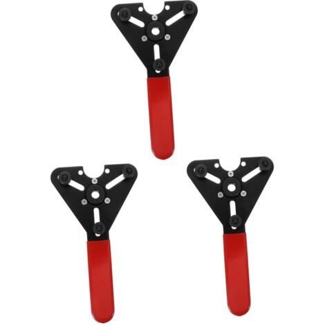 3 Pièces Climatiseur De Voiture Kit De Recharge Ca Climatisation Prolongateur De Outils à Alternatif Outil De Compresseur Air Black Acier (1/5)